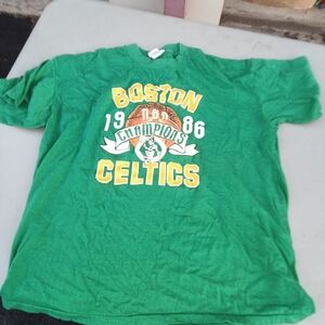 Vintage Single Stitch Green Boston Celtics 1986 Champions T-Shirt Never Worn!!!